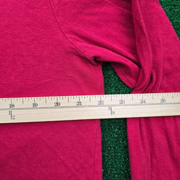 Oakley Tshirt Men XL Red Long Sleeve Regular Fit Logo Print Surfer Skater Casual - Picture 3 of 6